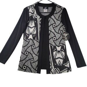 Vintage 90s Libra Open Front Long-Sleeve Cardigan Small Canada Deadstock NEW